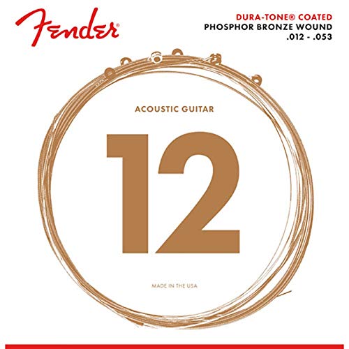 tF_[ Fender 860L Dura-Tone Coated Phosphor Bronze 12-53 AR[XeBbNM^[×3Zbg