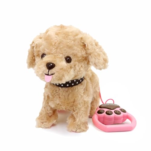マザーガーデン とことこ おさんぽ プードルちゃん 茶〔動くぬいぐるみ 犬 電子ペット〕506-58280