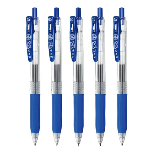 Amazon.co.jp: ゼブラ ジェルボールペン サラサクリップ 0.5mm 青 5本