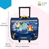 mybagstory - Pokémon Tornister na kółkach, 2 przegródki