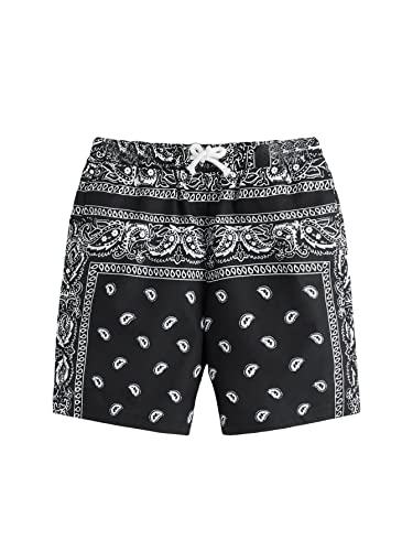 Image of SOLY HUX Boys Boho Paisley Print Short Sleeve T Shirt and Shorts Set 2 Piece Outfits