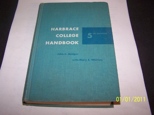Harbrace College Handbook 5th Edition B000QFF2CU Book Cover