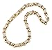 Price comparison product image Gold XXL Gypsy Link Belcher Chain with Stones - Real Gold Plated Jewellery - Heavy XXL Necklace for Men and Women (Length: 24 Inches) - Bling King London