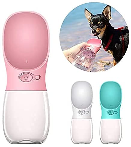 Agudo Transparent Leak Proof Portable Automatic Dog Water Bottle Dispenser for Travelling,Outdoor Walking, Hiking,Food Grade BPA Free Water Bottle for Dogs Puppy cat (1pcs/350 ml) (B099ZPDL9L) Amazon Price History, Amazon Price Tracker
