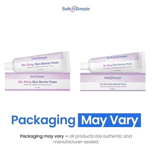 Image of Safe n' Simple Sting Free Stoma Paste - 2 oz - Protective Ostomy Skin Barrier Supplies - Sting And Alcohol Free Ostomy Skin Barrier Paste - Ostomy Skin Protectant Tube