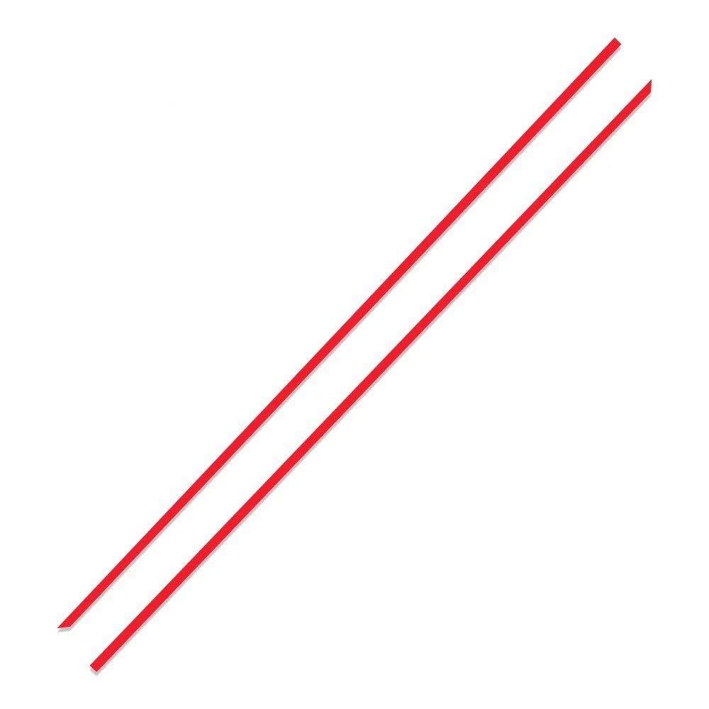 2PCS Car Side Stickers for Golf MK6 MK7 MK8 Sport Auto Vinyl Film Decals(Glossy Red)