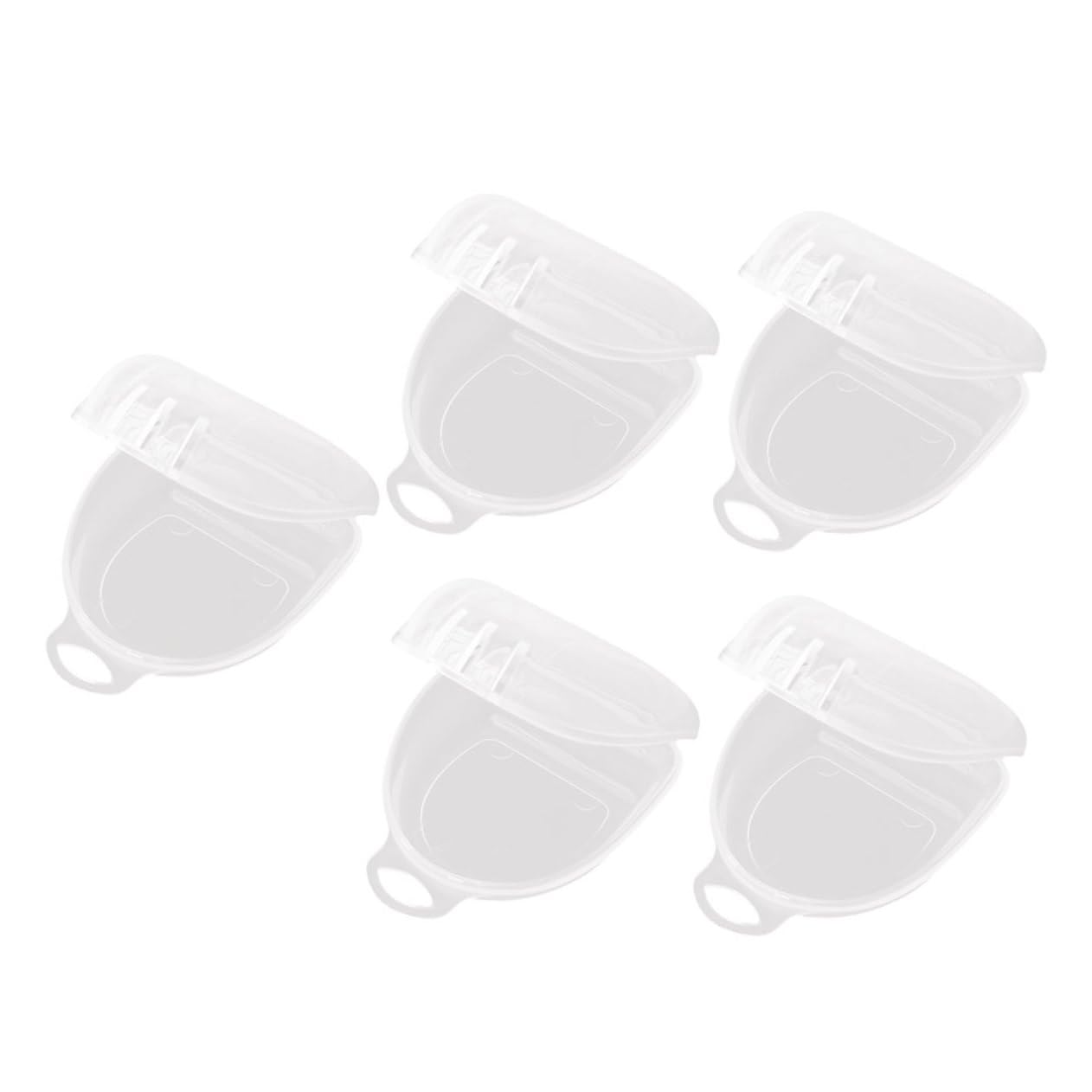5pcs Portable Boxing Mouth Guard Storage Boxes, Denture Holder Containers for Sports Youth, Compact Tooth Socket Organizer Cases for Travel and Daily Use