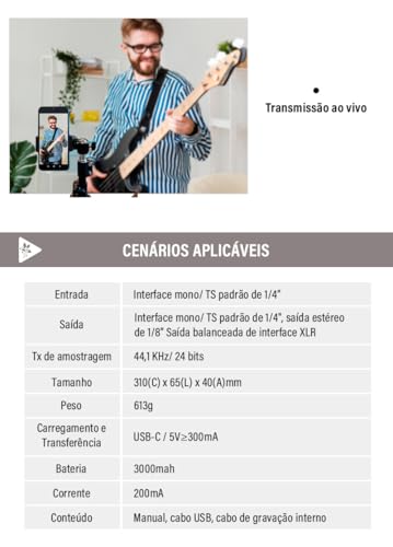 Cuvave cube baby efetor de baixo/bass,pedal de multiefeito M-VAVE Tank-B recarregável 36 predefiniçõ