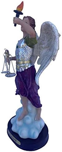 Miniatura 2 de PLESIU MISANTUARIO - Figura religiosa de Arcangel Uriel de 12 pulgadas, estatua religiosa de Arcangel Uriel #19255