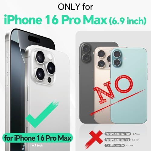 TUCCH Wallet Case for iPhone 16 Pro Max 5G, PU Leather Magnetic Detachable [Wireless Charge] [4 Card Holder] [RFID Blocking] Flip Cover Compatible with iPhone 16 Pro Max 6.1" 2024, Rose Gold by TUCCH - Image 2