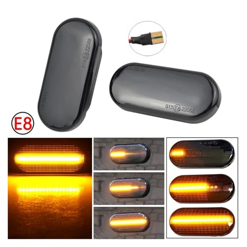 Intermitente retrovisor luces LED dinámicas indicador lateral Ford Fiesta Galaxy 2