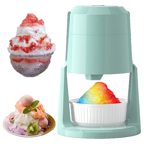 Macchina portatile per tritaghiaccio per ghiaccio rasato, a basso rumore con due posizioni regolabili, ideale per uso domestico e commerciale