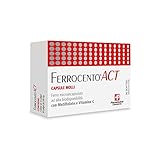 ferrocento® act integratore alimentare per carenze nutrizionali di ferro, acido folico, vitamina c - ottimale per donna in gravidanza e allattamento - ferro microincapsulato con ottima tollerabilità