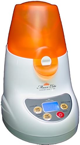 Maxx Elite"Digital Gentle Warm" Bottle Warmer & Sterilizer w/"Steady Warm" and LCD Display (Orange)