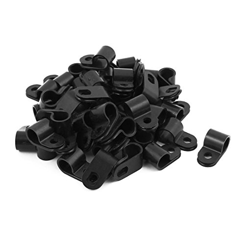50 piezas clips de nylon para cables audio y video miniatura 1
