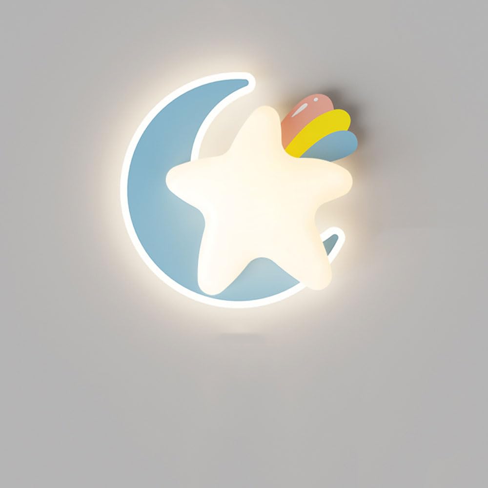 Lámpara de pared infantil con 3 colores de luz regulables y diseño de nube nórdica