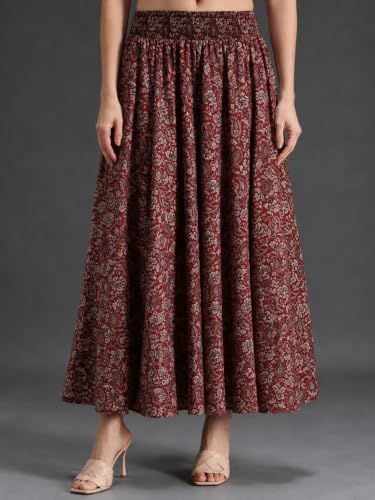 Image of Nexsus Apparels Women Flared Viscose Rayon Trousers | Flared Printed Palazzo |Elasticated Waist Loose-fit & Regular, Casual Wear (Free Size 26 to 42 Waist) Pant| Available in Plus Size's