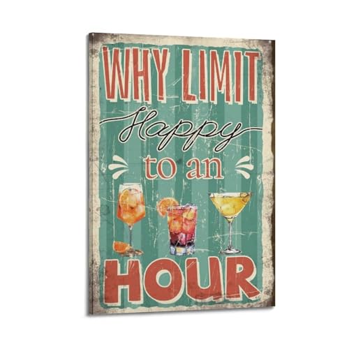 Poster Why Limit Happy to An Hour pour habiller un mur vide avec style