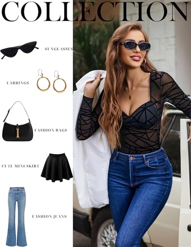 Body en maille pour femme Avidlove idéal pour vos soirées romantiques en léopard - 4