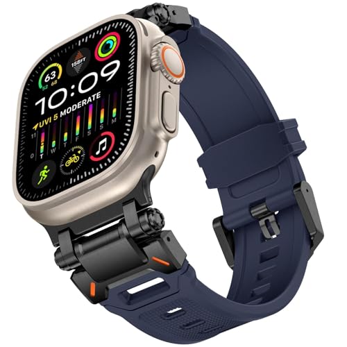 Bracelet de remplacement de sport en TPU robuste PURYN pour éviter les chutes d'Apple Watch Ultra