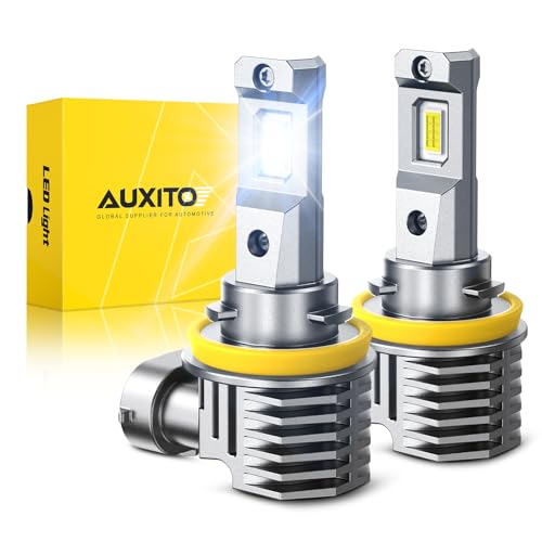 Image of AUXITO H11 LED Bulbs 6500K White 98,000LM Mini Size H8 /H9 /H16 Light,2PCS