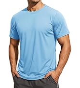 TACVASEN Mens Workout Quick Dry Fit T-Shirts Athletic Running Short Sleeve Shirts Gym Rash Guard ...