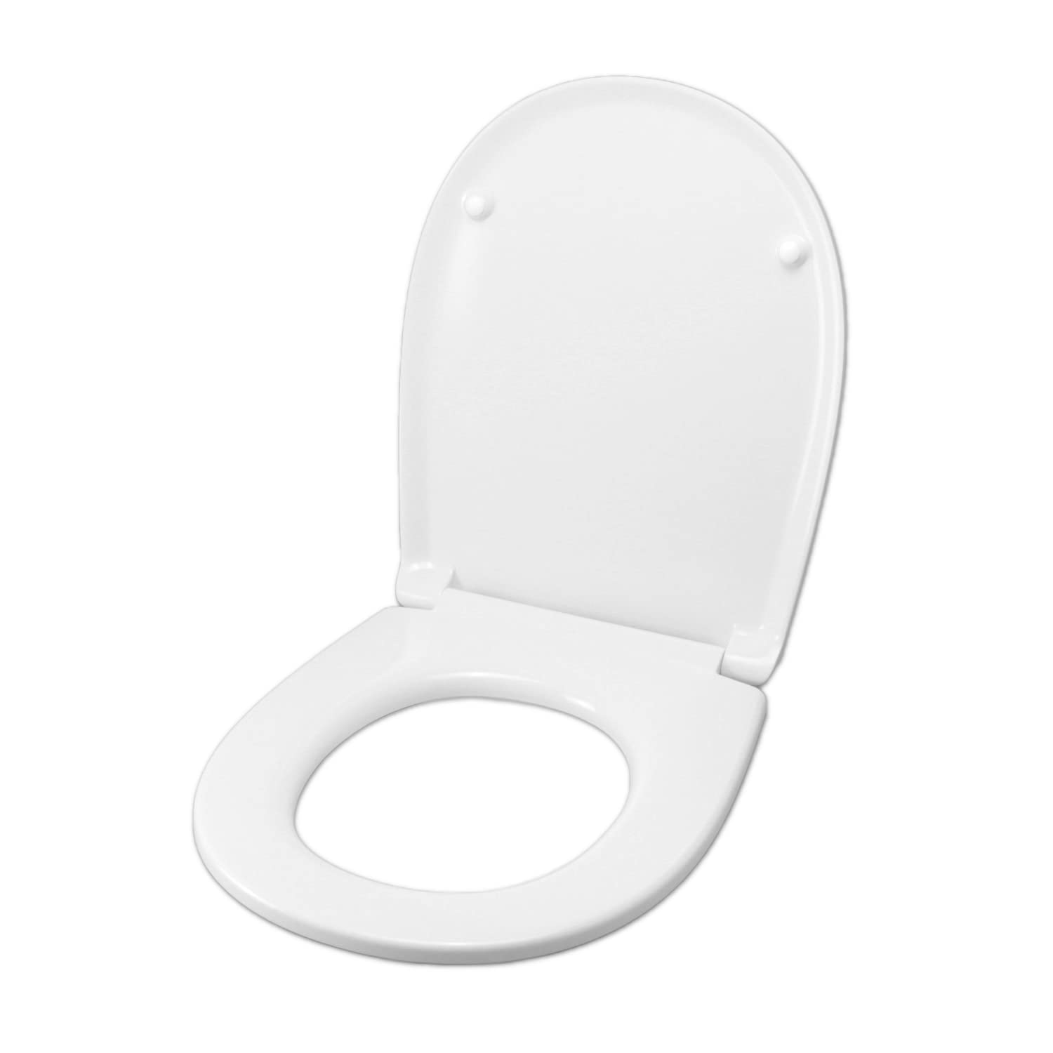 Copriwater per NIC MILK TERMOINDURENTE BIANCO Cerniera Inox Normale o Rallentata Soft Close - Tipo chiusura: Rallentata (Soft Close)