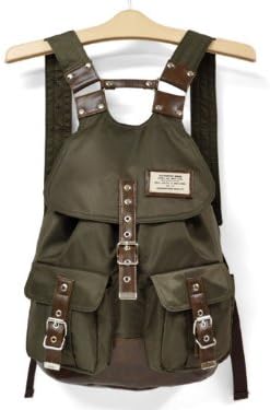 Amazon H型リュック ナイロン Khaki Superfrog スーパーフロッグ シューズ バッグ