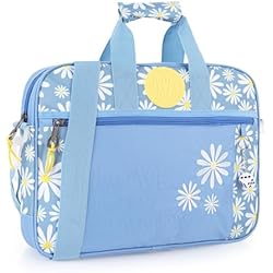 Maletin Escolar Antiguo SKPAT - Cartera Extraescolares Niña - Maletin Escolar Infantil con Doble Asa, Ajustable - Mochila Bandolera Escolar Niña Ligera - Maletín Escolar Infantil para Colegio 133706, Azul