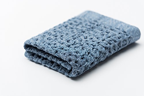 ONSEN® Supima Cotton Face Towel (Denim Blue, S) - Lightweight Quick Dry Towel - Thumbnail 2