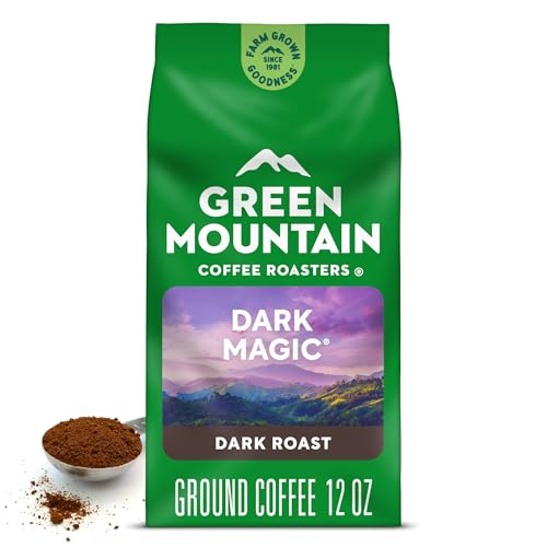 Green Mountain Coffee Roasters, Dark Magic, Ground Coffee, Dark Roast, Bagged 12oz.