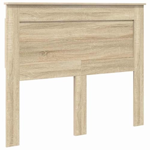 vidaXL Cabecero con cabecera Roble Sonoma 135 cm Madera contrachapada, Cabecero de Cama Moderno, Mueble Duradero, diseño Rectangular, líneas Sencillas, decoración Funcional, Mejora tu habitación