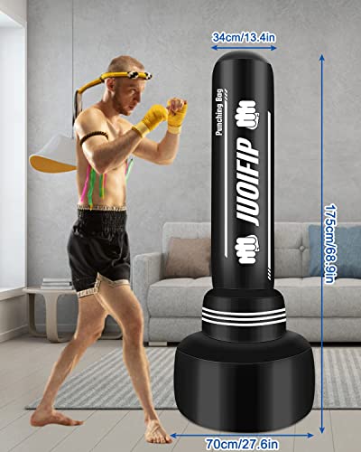 Juoifip Freestanding Punching Bags For Adults - 69" Heavy Boxing Bag With Stand - Inflatable Standing Boxing Bag For Training Mma Muay Thai Fitness Kickboxing Bag #TOP3