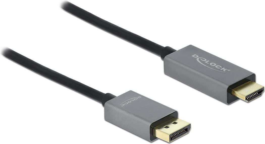 Delock Aktywny DisplayPort 1.4 do HDMI kabel 4 K 60 Hz (HDR) 2 m