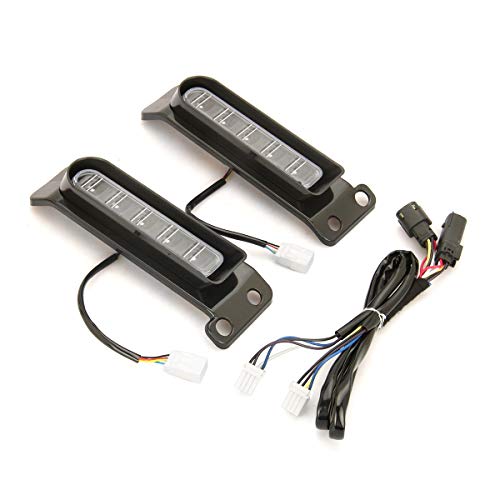 Happy-motor Black Electra Keystone Auxiliary Led Run Brake Turn Lamps Lights For Harley Ultra Limited Flhtk Rear Fender Light Keystone Saddlebag Side Light Fltru 14-20