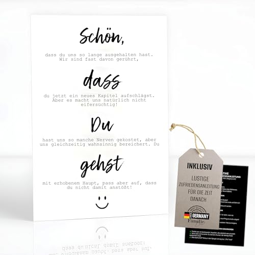 Kackspecht Abschiedskarte Kollege lustig inkl. Glücksanleitung | Schön, dass du gehst | Abschiedsgeschenk | Perfekt für Jobwechsel, Ruhestand & Büro-Humor Kackspecht Abschiedskarte Kollege lustig inkl. Glücksanleitung | Schön, dass du gehst | Abschiedsgeschenk | Perfekt für Jobwechsel, Ruhestand & Büro-Humor