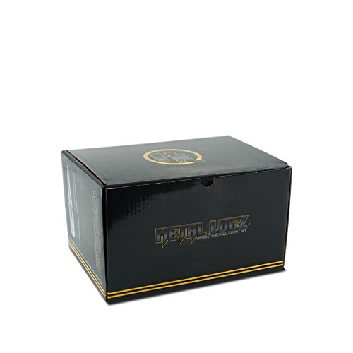 Metal Lugz 7004K6-Blk Spiked Lugz Black 14X1.5 Thread 4.4" Overall Length Kit Contains 24 Lugs & 1 Key #TOP6