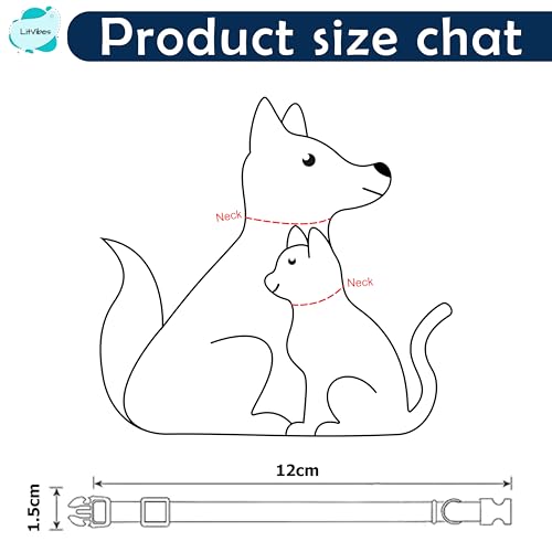 Image of Cat Collar With Bell,Kitten Kitty & Small Dogs Soft Adjustable Collar,Safe,Breakaway For Cats And Puppies-Blue (Lollipop Design),?14 cm,W 2 cm
