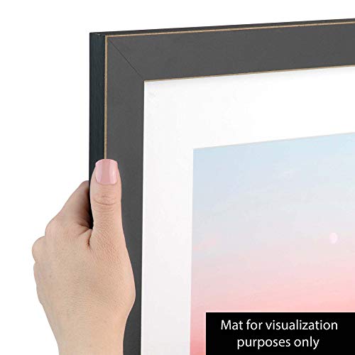 Arttoframes 12X26 Inch Black Satin With Raw Edges Picture Frame, 2Wom0066-76808-890R-12X26 #TOP3