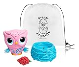Owleez, Flying Baby Owl Interactive Toy with Lights & Sounds (Pink) W/ Exclusive Pack-A-Hatch!