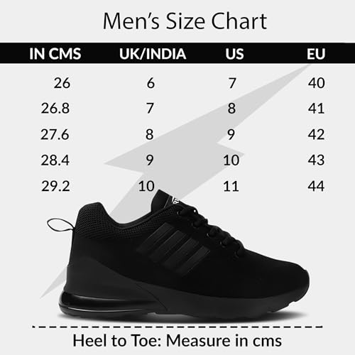 Image of BRUTON 792 EVA Lite Sports Running Shoes for Men - Black