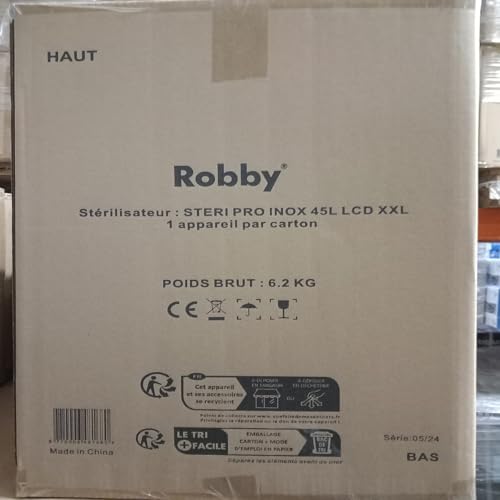 Stérilisateur De Bocaux Électrique Cuve Inox Avec Ecran Lcd, Robinet Et Minuteur 45l 2500w - STERI PRO INOX 45L LCD – vue 3