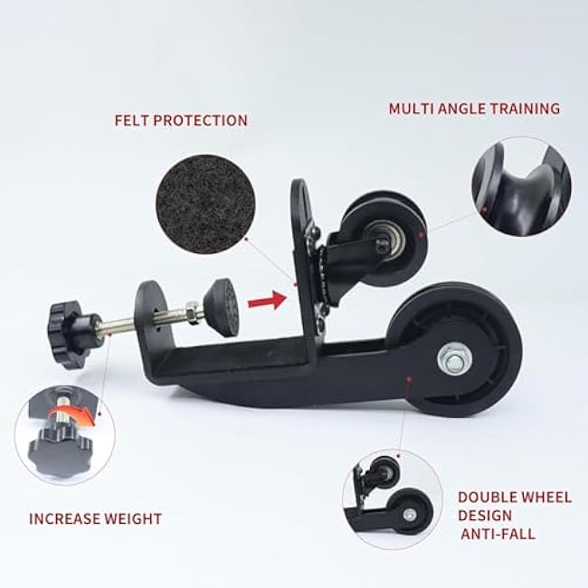 Arm Wrestling Training Equipment, Arm Wrestling Training Table Pulley Cable System, Fitness Wrist & Forearm Strengtheners for Adults Professional and Biceps Training