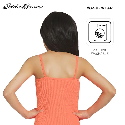 Image of Eddie Bauer Girls' UPF 50+ Scoop-Neck Stretchable One-Piece Swimsuit