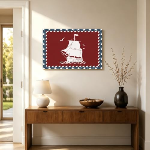 SHIPS NEXT DAY 4th of July Canvas Wall Art -