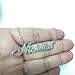 A168A Luke Custom Name Necklace Customized Personalized Plated Name Necklace for Mother Daughter Christmas New Year Silver