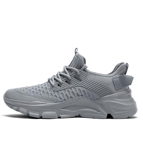 Image of Men's Slip on Walking Shoes Tennis Running Sneakers Lightweight Breathable Casual Soft Sole Comfort Work Gym Trainers