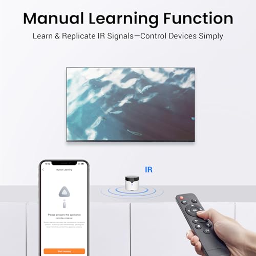 Image of BroadLink RM5plus Smart Infrared Remote, All-in-One Universal Control Hub with Wi-Fi & IR, Voice Control via Alexa & Google Home for TV /AC, Remote Control, Timers & Scenes