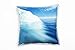 Paul Sinus Art Meer, blau, weiß, schwimmender Eisberg Deko Kissen 40x40cm für Couch Sofa Lounge Zierkissen - Dekoration zum Wohlfühlen