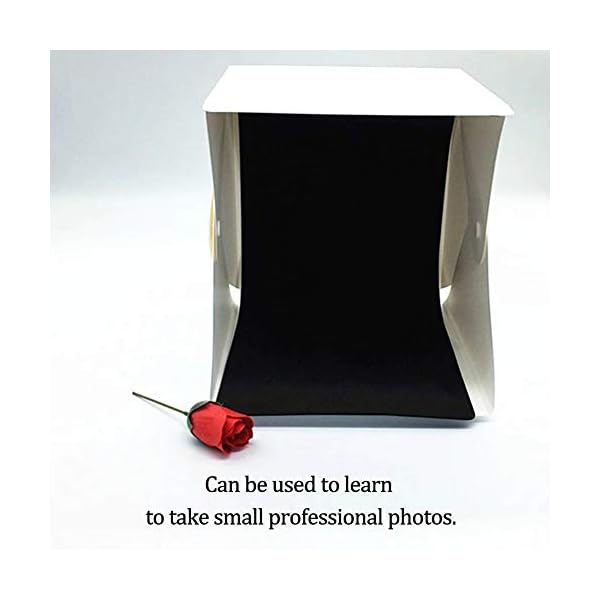 Foto Zelte Mini Leuchtkasten Fotostudio Tragbare Kleine Faltbare Studiobox LED Lichtbox Softbox Kit mit 2 Farben… – Bild 5